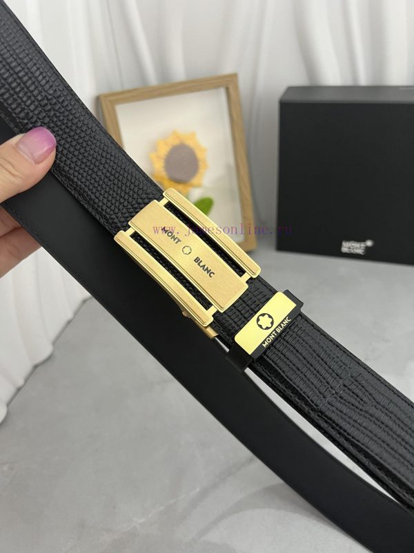 Montblanc Automatic BeltMaterial: Leather Belt with 100% Head Layer. The leather belt is gua fi2kpdbw - Image 5