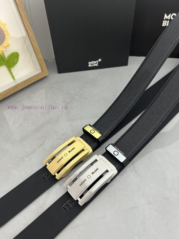 Montblanc Automatic BeltMaterial: Leather Belt with 100% Head Layer. The leather belt is gua fi2kpdbw - Image 8