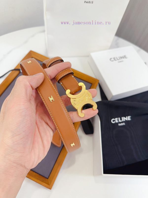 Celine has upgraded its materials with genuine IP plated steel buckles measuring 2.5 centime kt5gkzug - Image 4