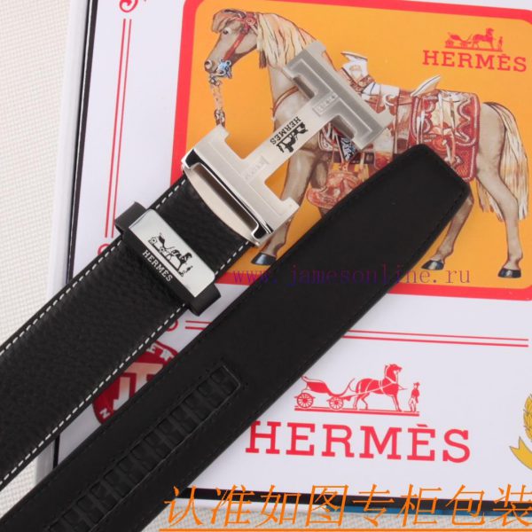 Belt and belt, automatic leather belt from Herm è sMen's belt material: 100% head layer cowh vn063phs - Image 9