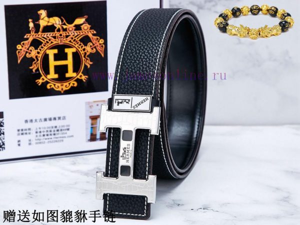 Belts from Herm è s Her...The waistband is made of 100% cowhide, ensuring that the genuine l 3se822rt