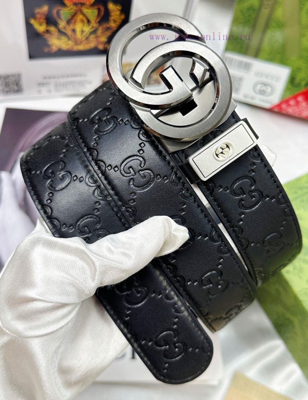 Belt Gucci Gucci automatic buckle-Belt replica Gucci The automatic belt series is made of 10 3sbeget6 - Image 3