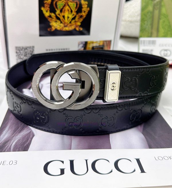 Belt Gucci Gucci automatic buckle-Belt replica Gucci The automatic belt series is made of 10 3sbeget6 - Image 6