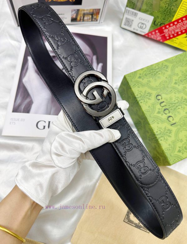 Belt Gucci Gucci automatic buckle-Belt replica Gucci The automatic belt series is made of 10 3sbeget6 - Image 8