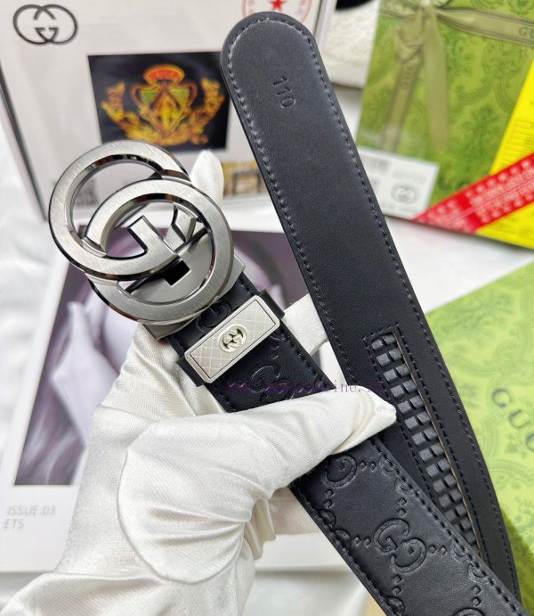 Belt Gucci Gucci automatic buckle-Belt replica Gucci The automatic belt series is made of 10 3sbeget6 - Image 9