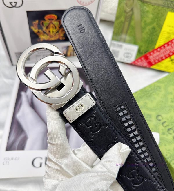 Belt Gucci Gucci automatic buckle-Belt replica Gucci The automatic belt series is made of 10 dylnolfk - Image 9