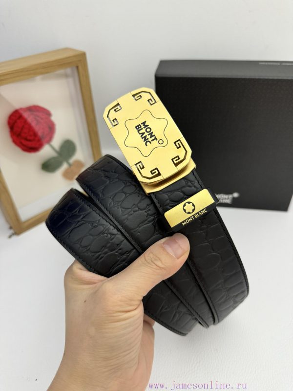 Montblanc Automatic BeltMaterial: Leather Belt with 100% Head Layer. The leather belt is gua iu7td3u5