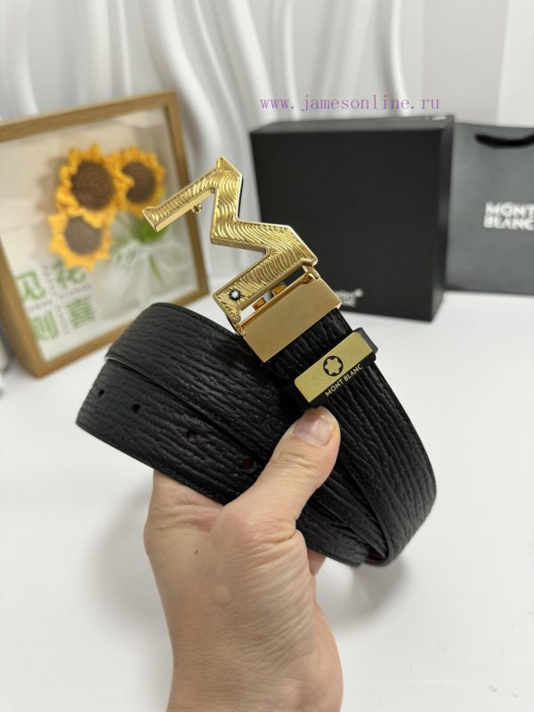 MontblancMaterial: Leather Belt with 100% Head Layer. The leather belt is guaranteed to be g 6jf4x35k
