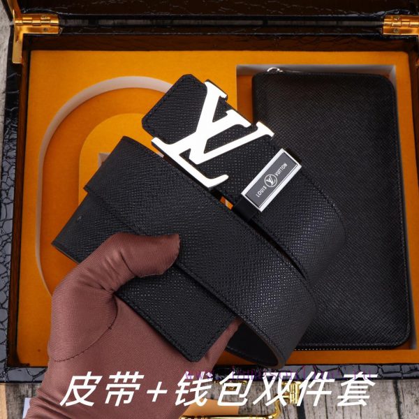 LV. Yilu Weideng Double Piece SetWooden box, belt+wallet, two-piece setGrade: Imported 100% x1xjj0az - Image 3