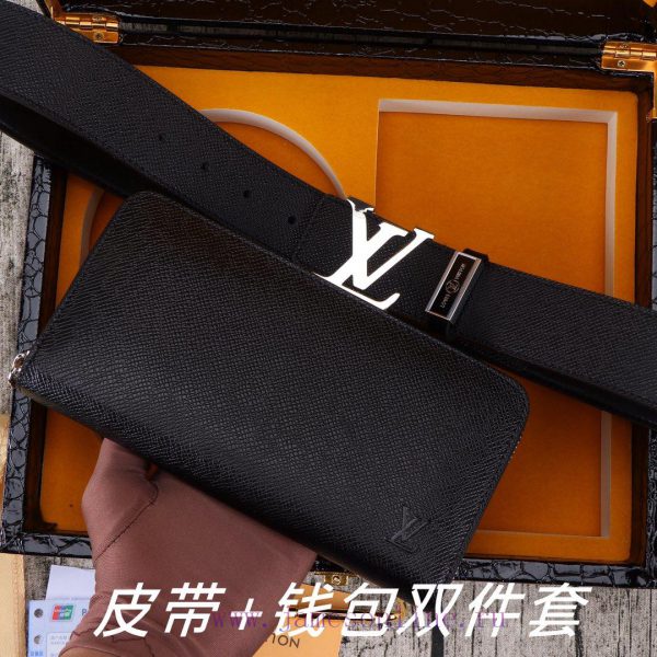 LV. Yilu Weideng Double Piece SetWooden box, belt+wallet, two-piece setGrade: Imported 100% x1xjj0az - Image 7