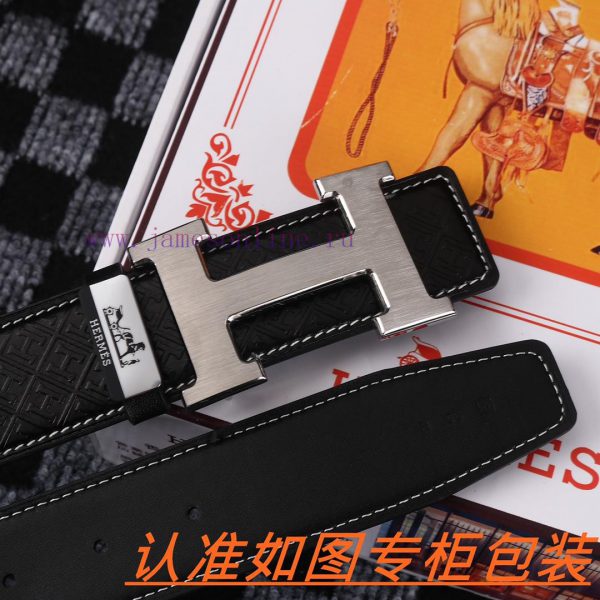 Men's belt HermesMen's leather belt is made of 100% head layer cowhide, ensuring that the 24 c4ef8ezn - Image 9