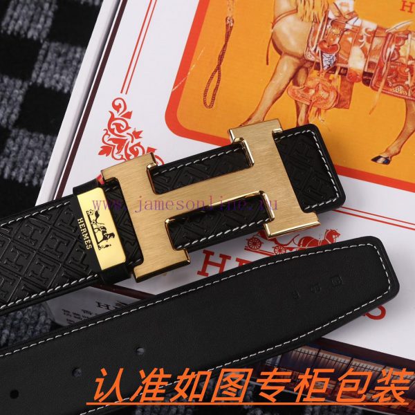Men's belt HermesMen's leather belt is made of 100% head layer cowhide, ensuring that the 24 c4ef8ezn - Image 10