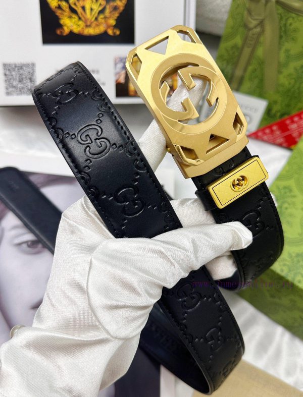 Belt Gucci Gucci automatic buckle-Belt replica Gucci The automatic belt series is made of 10 4xwj8aau - Image 4