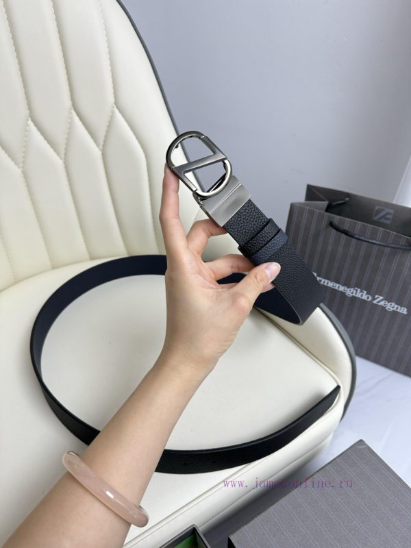 Zegna double-sided original imported top layer cowhide, double-sided use, vacuum electroplat 2raym3g3 - Image 6