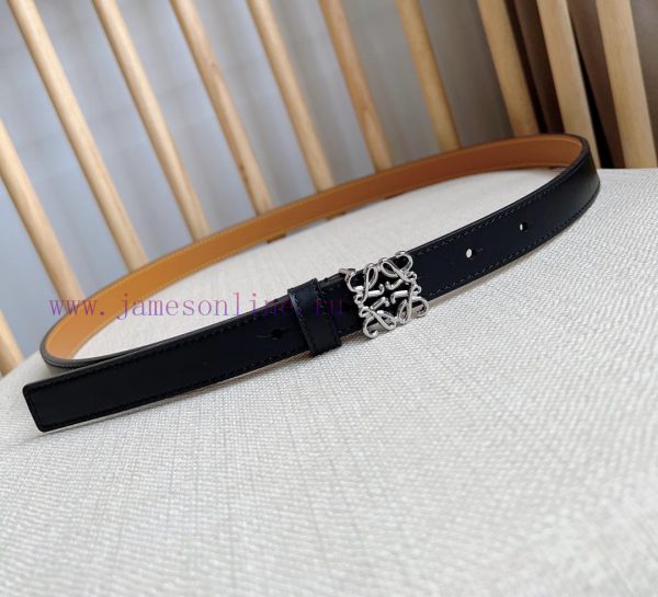 LOEWE's latest same style belt [Celebration] [Celebration] Smooth cowhide narrow belt with A vmtgtchr - Image 5