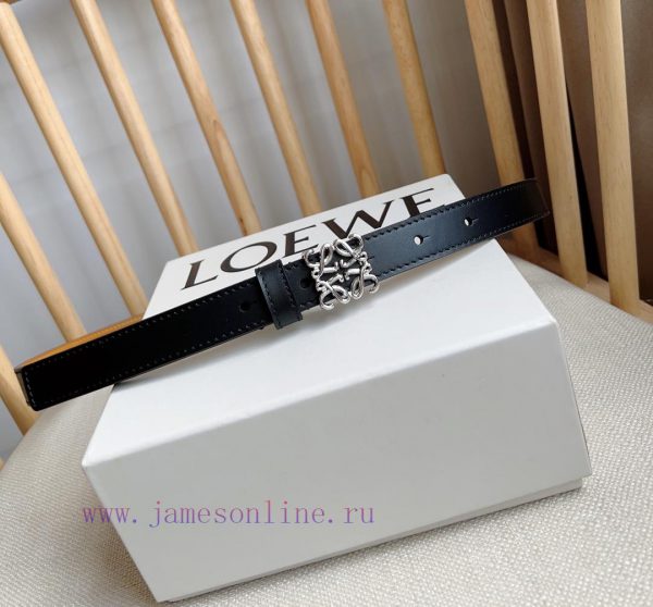 LOEWE's latest same style belt [Celebration] [Celebration] Smooth cowhide narrow belt with A vmtgtchr - Image 8