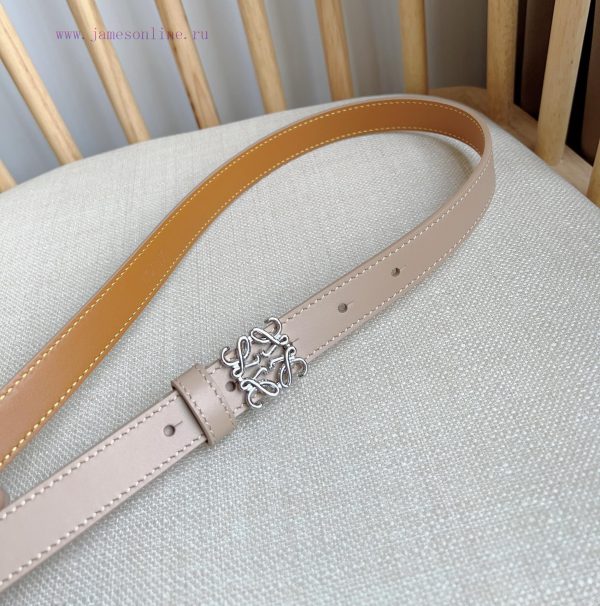 LOEWE's latest same style belt [Celebration] [Celebration] Smooth cowhide narrow belt with A e6c06bxl - Image 9
