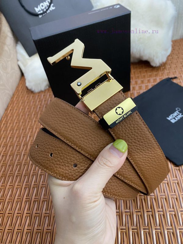 MontblancMaterial: Leather Belt with 100% Head Layer. The leather belt is guaranteed to be g spwgmg7a