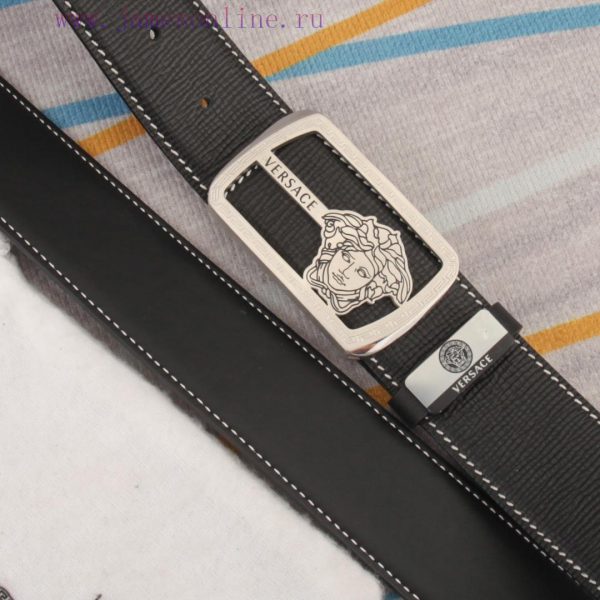 Belt belt Versace cowhide beltMen's belt material: 100% head layer cowhide belt, guaranteed lpv6jmfr - Image 7