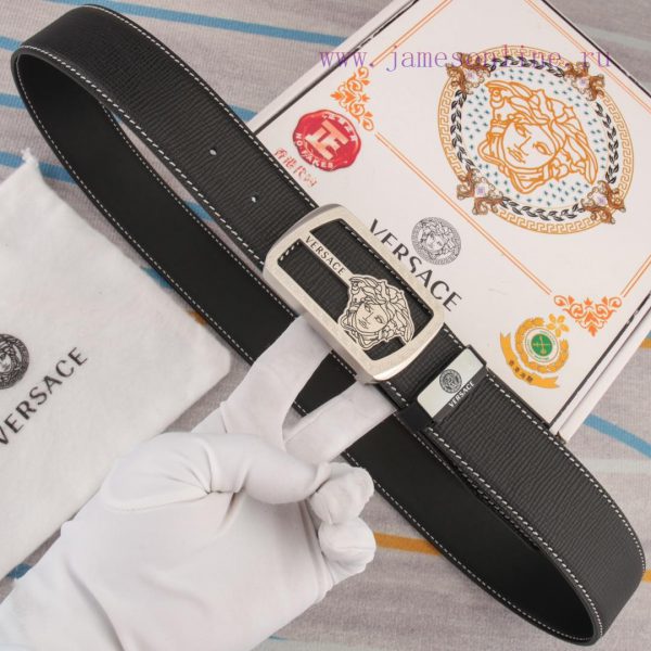 Belt belt Versace cowhide beltMen's belt material: 100% head layer cowhide belt, guaranteed 48bmz4vd - Image 6