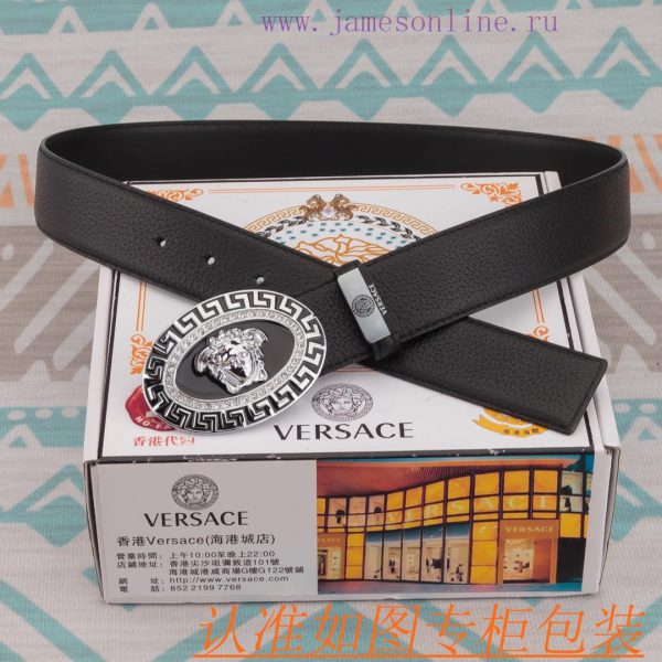 Belt belt Versace cowhide beltMen's belt material: 100% head layer cowhide belt, guaranteed 3n504k9i - Image 8