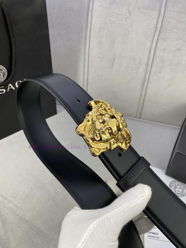 ️, Width 4.0cm Versace This original Versace belt is adorned with the Versace logo 3D Medusa scrzsp82 - Image 4