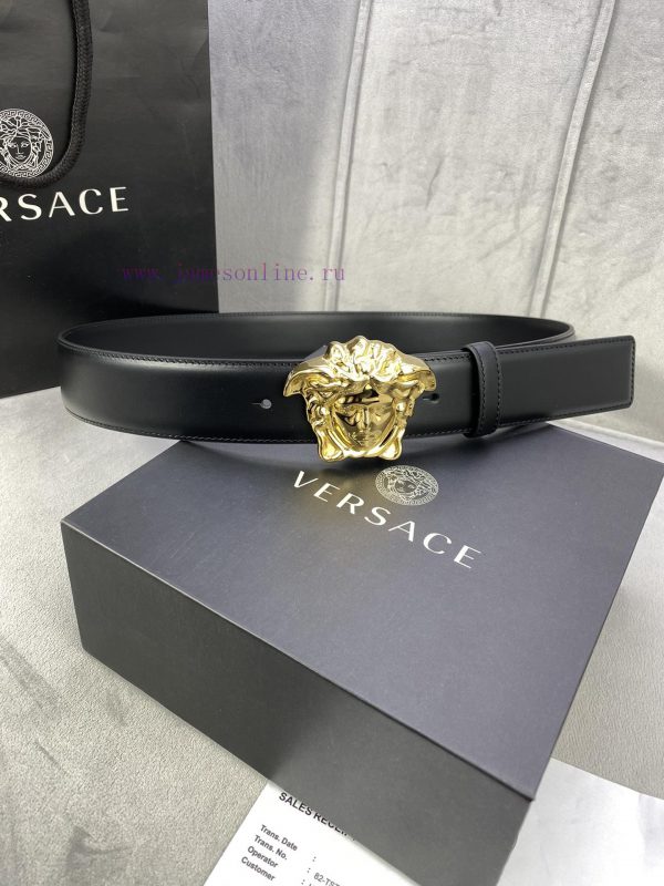 ️, Width 4.0cm Versace This original Versace belt is adorned with the Versace logo 3D Medusa scrzsp82 - Image 6