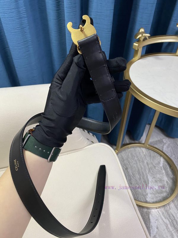 Celine Women's Belt, Women's Belt Series Specification 25mm Triumphal Arch Series with Compl gqyi3oqd - Image 4