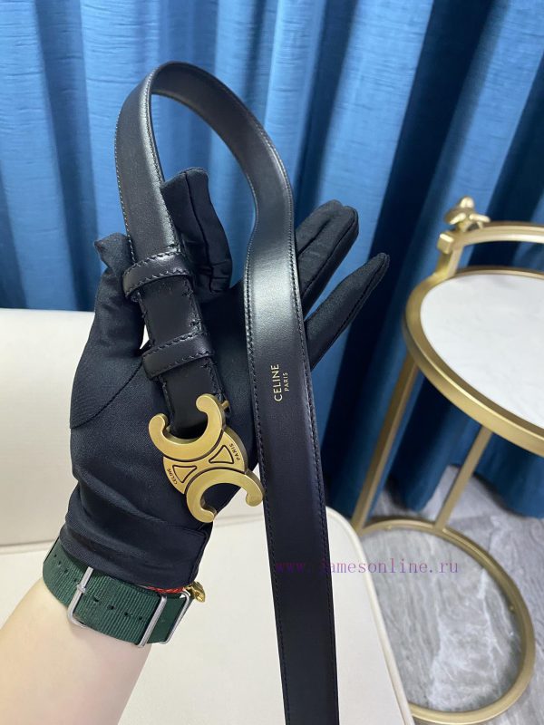 Celine Women's Belt, Women's Belt Series Specification 25mm Triumphal Arch Series with Compl gqyi3oqd - Image 6