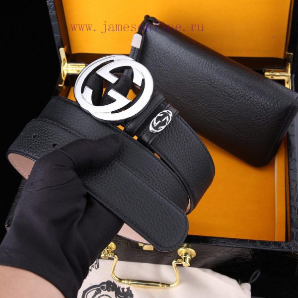 MADE IN ITALYWooden box with accompanying picturesGUCC @ Belt+Wallet SetBuckle material: Two wwjwc49r