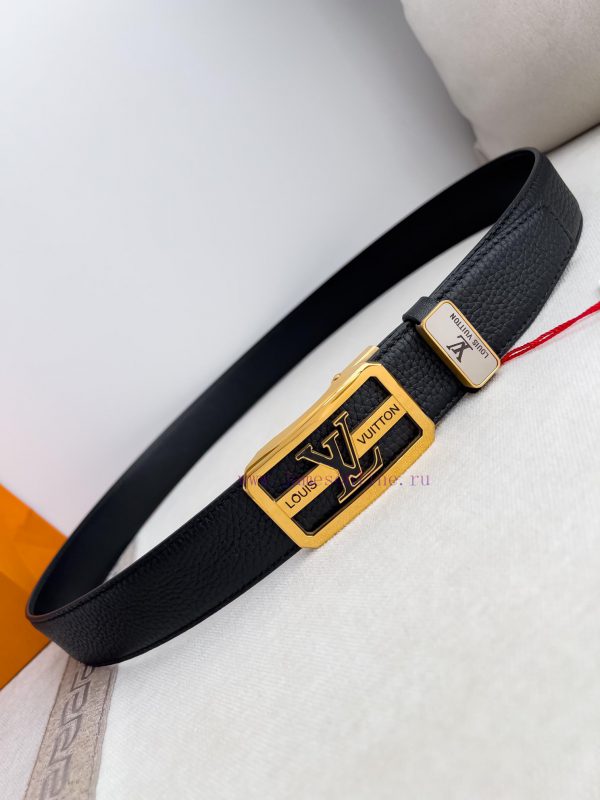 LV... Louis Vuitton Belt ️ Automatic BeltAutomatic buckle, made of pure steel material, with vxun1dta - Image 4
