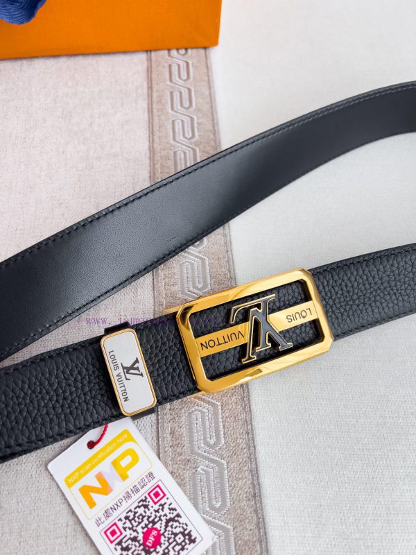 LV... Louis Vuitton Belt ️ Automatic BeltAutomatic buckle, made of pure steel material, with vxun1dta - Image 5