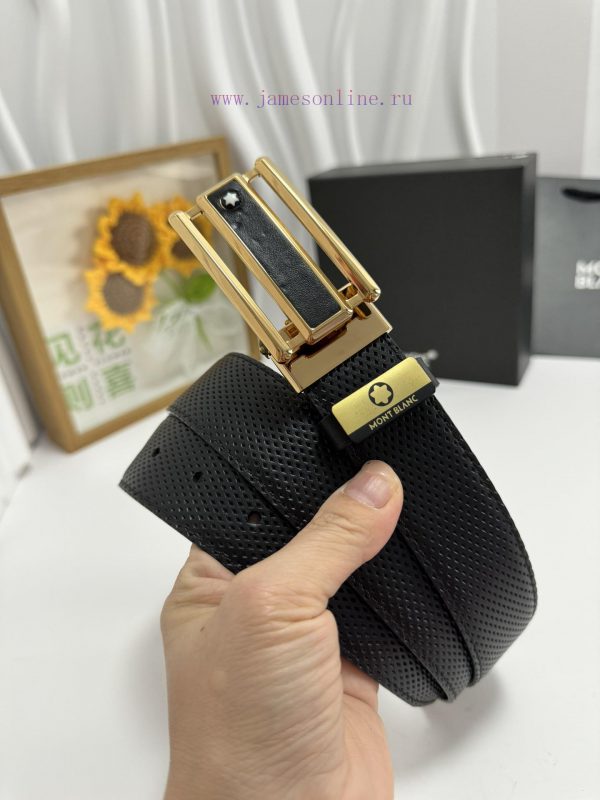 MontblancMaterial: Leather Belt with 100% Head Layer. The leather belt is guaranteed to be g asyf8jsq