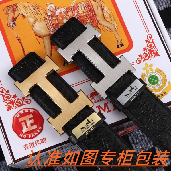 Men's belt HermesMen's leather belt is made of 100% head layer cowhide, ensuring that the 24 ndi3v1ap