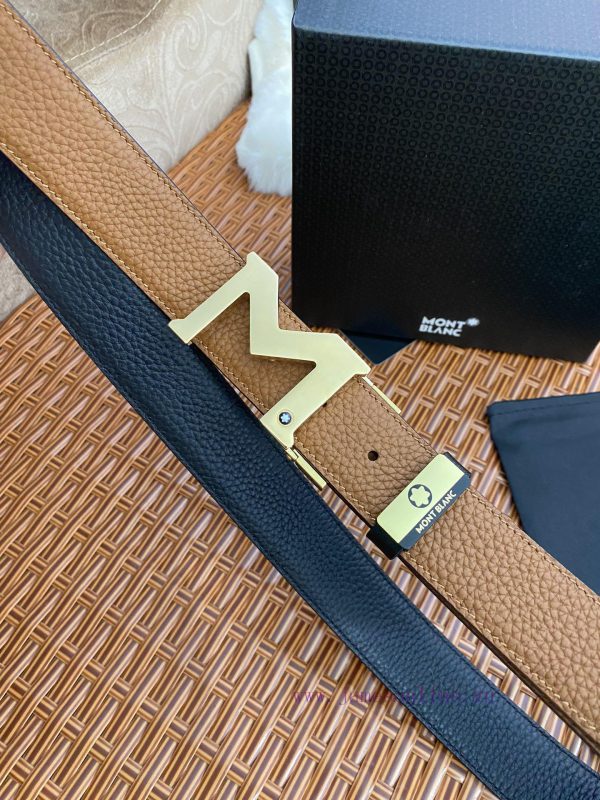 MontblancMaterial: Leather Belt with 100% Head Layer. The leather belt is guaranteed to be g rdj3091i - Image 5