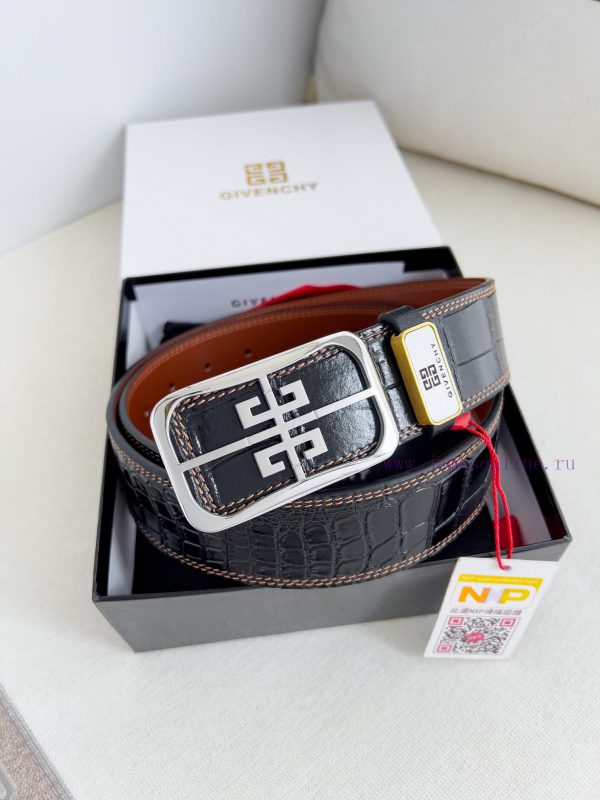 Givenchy GIVENCHY Belt ️ BeltBuckle, smooth buckle made of pure steel material, leather belt 8eyf7ldg
