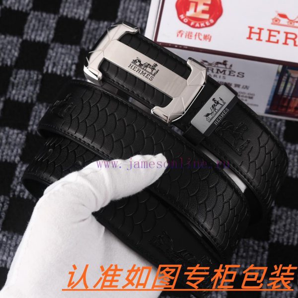 Men's belt HermesMen's leather belt is made of 100% head layer cowhide, ensuring that the 24 nl7iagt3 - Image 4