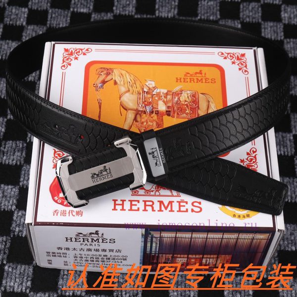 Men's belt HermesMen's leather belt is made of 100% head layer cowhide, ensuring that the 24 nl7iagt3 - Image 6