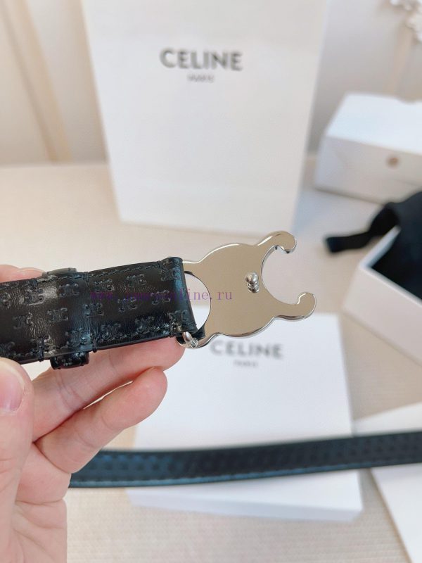CELINE's original 2.5cm wide waistband is crafted from finely crafted calf leather, while th 2hq3e6vs - Image 6