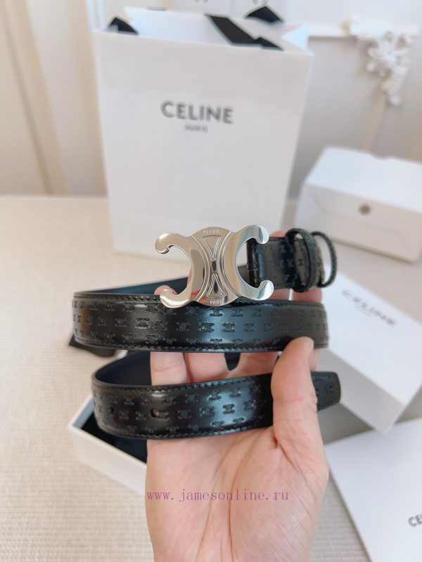 CELINE's original 2.5cm wide waistband is crafted from finely crafted calf leather, while th 2hq3e6vs - Image 7
