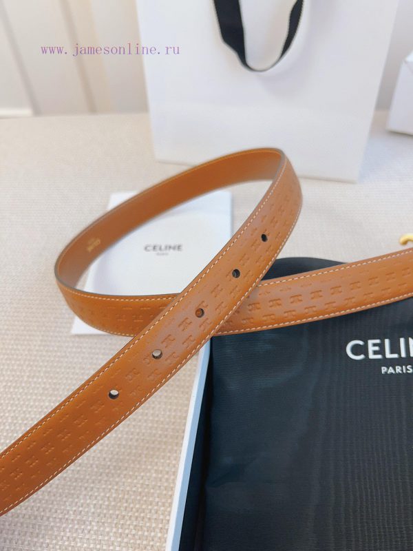 CELINE's original 2.5cm wide waistband is crafted from finely crafted calf leather, while th 0fxskp9m - Image 7