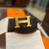 3.8cm, Hermes/Hermes Classic H brushed gold/palladium buckle, imported togo leather lining, 92x7xgxl